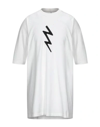 Rick Owens White Short Sleeve T-shirt