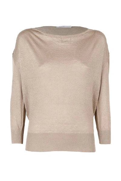 Agnona Women's Beige Linen Sweater