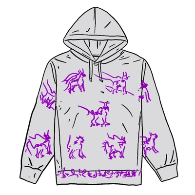 Pre owned Animals Hooded Sweatshirt Ash Grey