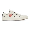 Comme Des Garçons Play Cdg Play X Converse Unisex Chuck Taylor All Star Polka Dot Low-top Sneakers In Off White