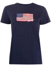 Polo Ralph Lauren Usa Flag Cotton T-shirt In Blue