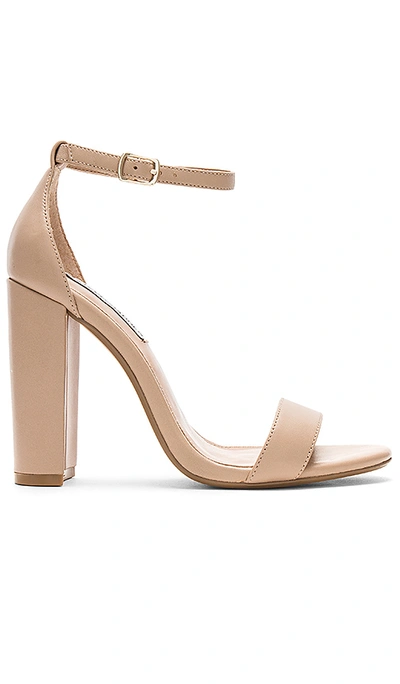 Steve Madden Carrson Sandals In Rose-pink Suede In Blush Leather