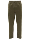 Acne Studios Elastic-waist Pinstriped Cotton-blend Trousers In Cotton Twill Trousers