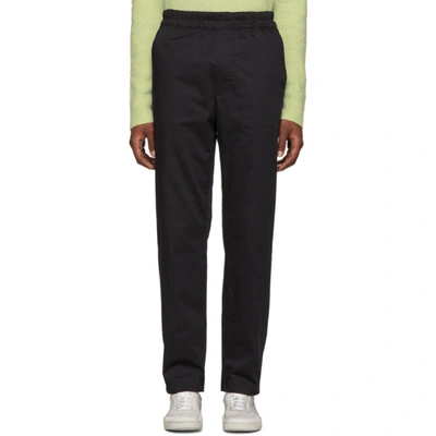 Acne Studios Cotton-blend Twill Tapered-leg Trousers In Cotton-twill Jogging Trousers