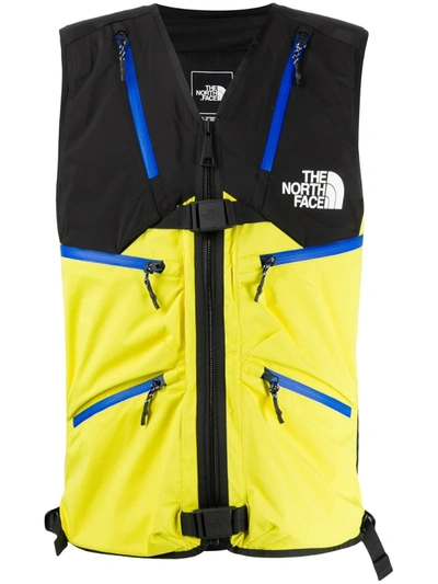 The North Face Three Layer Future Light Waistcoat In Yellow