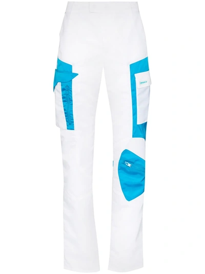 Misbhv The Technical Colour-block Performance Trousers In White