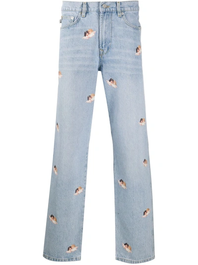 Fiorucci Angels Vito Straight-leg Jeans In Blue