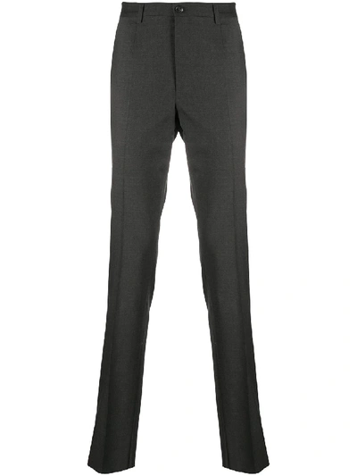 Versace Straight-leg Trousers In Grey