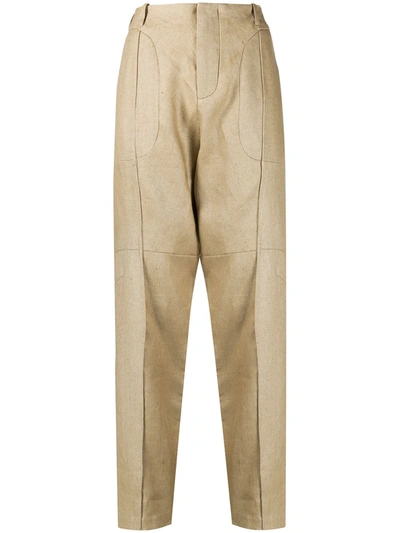 Vejas Tailored Chino Trousers In Neutrals