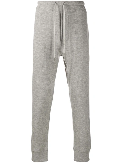 Tom Ford Drawstring Cashmere Track Pants In Grey