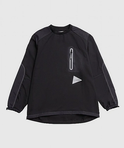 And Wander Vent Water Repellent Pullover In Black ModeSens