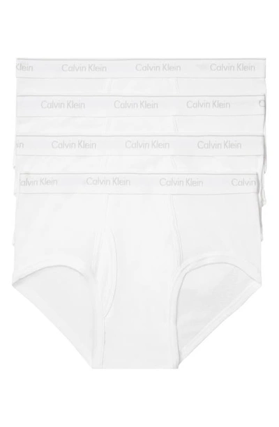 Calvin Klein 4-pack Classic Logo Briefs In White