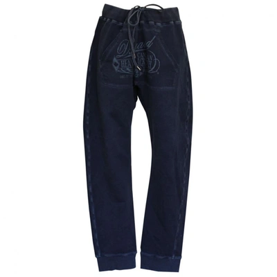 Pre-owned Dsquared2 Trousers In Blue