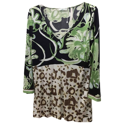 Pre-owned Emilio Pucci Silk T-shirt In Green