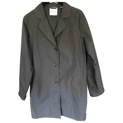 Pre-owned Aspesi Black Cotton Trench Coat