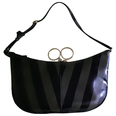 Pre-owned Nina Ricci Khaki Leather Handbag