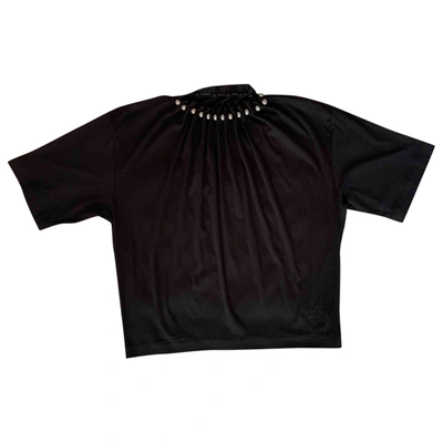 Pre-owned Moschino Black Cotton Top