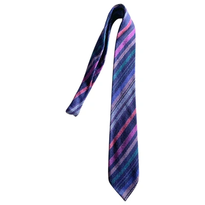 Pre-owned Missoni Wool Tie In Multicolour
