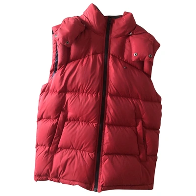 Pre-owned Tommy Hilfiger Puffer In Red