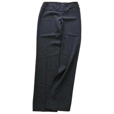 Pre-owned Jean Paul Gaultier Black Wool Trousers