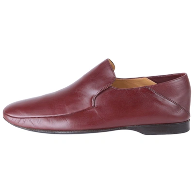 Pre-owned Bally Burgundy Leather Flats