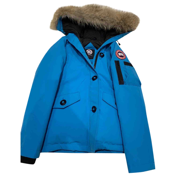 Pre Owned Canada Goose Montebello Blue Jacket Modesens