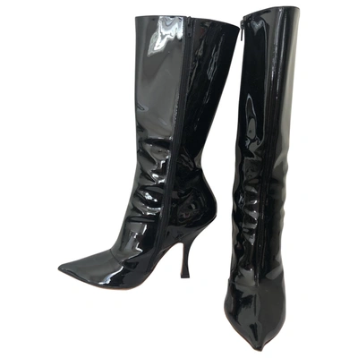 Pre-owned Y/project Black Patent Leather Boots