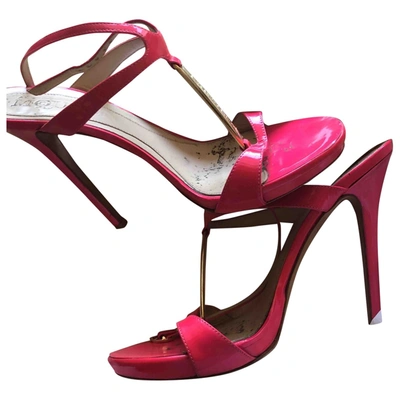 Pre-owned Mcq By Alexander Mcqueen Patent Leather Heels In Pink