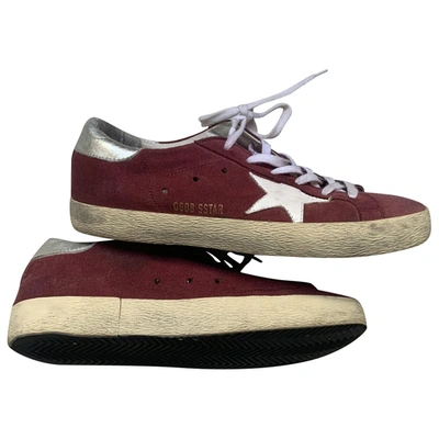 Pre-owned Golden Goose Trainers In Red
