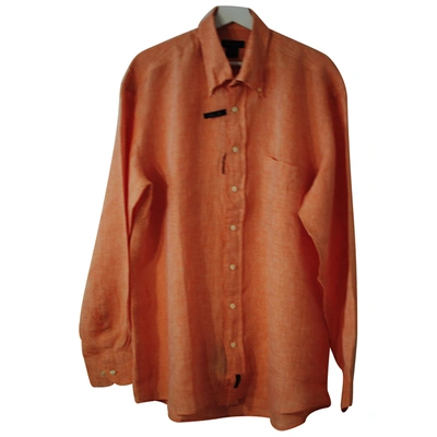 Pre-owned Gant Rugger Linen Shirt In Orange