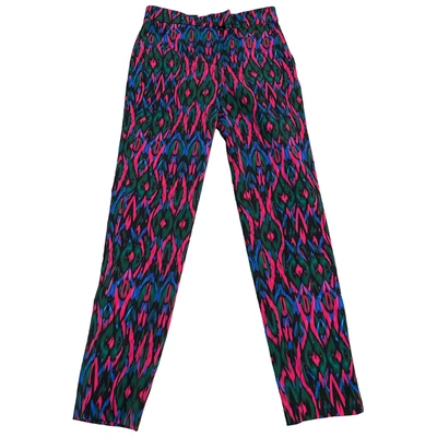 Pre-owned M Missoni Slim Trousers In Multicolour
