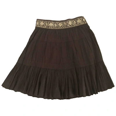 Pre-owned Bcbg Max Azria Mid-length Skirt In Brown