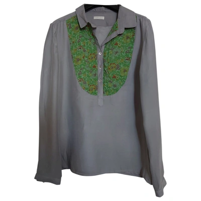 Pre-owned Cacharel Silk Blouse In Grey