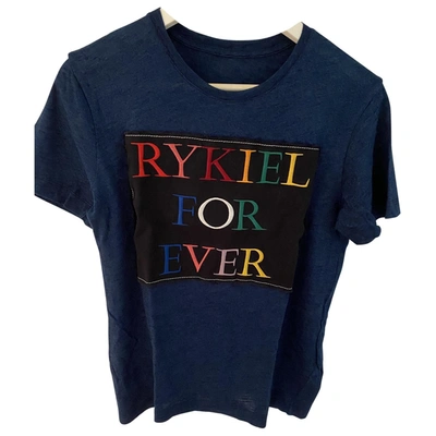 Pre-owned Sonia Rykiel Blue Cotton Top
