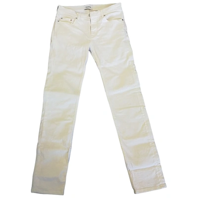 Pre-owned Harmony Slim Jeans In White