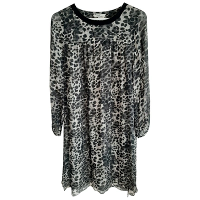 Pre-owned Isabel Marant Étoile Silk Mid-length Dress In Grey