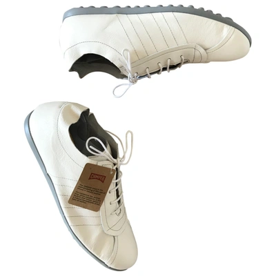 Pre-owned Camper Leather Trainers In White