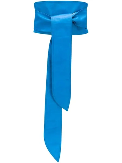 Pre-owned Saint Laurent 1970s Waist Belt In Blue