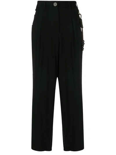 Song For The Mute High-waist Trousers In Black
