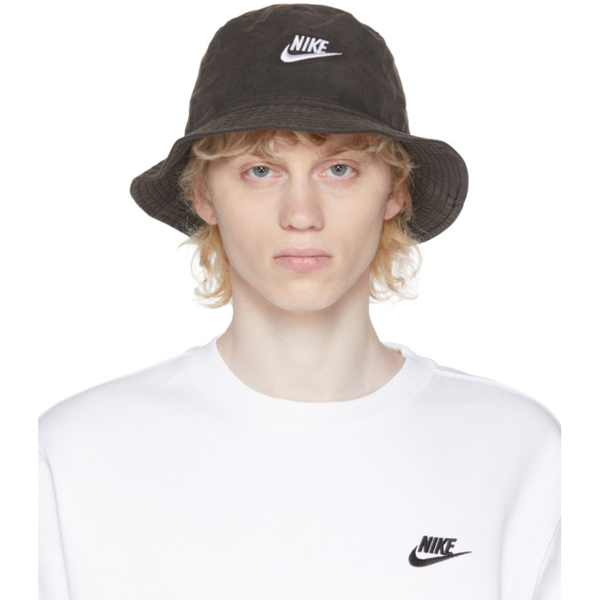 Nike Corduroy Bucket Hat In Black In 010 Black | ModeSens
