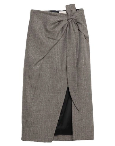 Peter Pilotto Midi Skirts In Grey