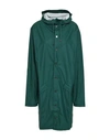 Rains Full-length Jacket In Deep Jade