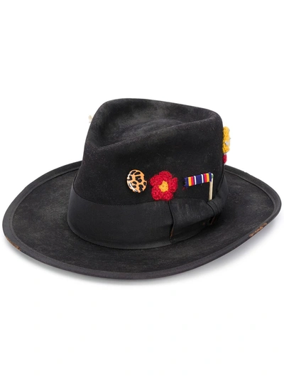 Nick Fouquet Los Crudos Felt Hat In Black