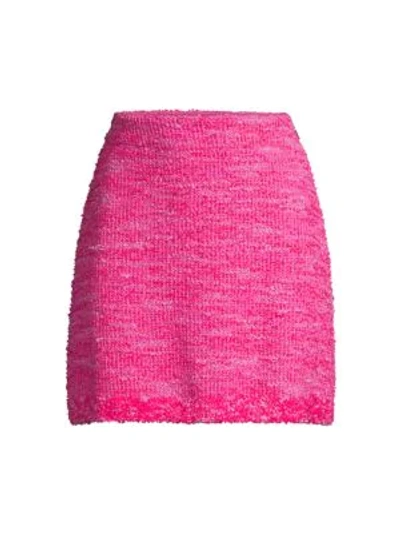 Kate Spade Knit Tweed Skirt In True Pink