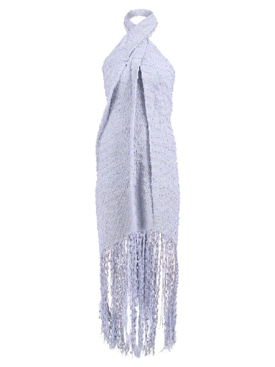 Jacquemus Fringed Dress In Blue