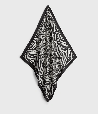 Allsaints Remix Silk Bandana In Chalk