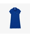 Lacoste Girls' Short-sleeve Petit Pique Polo Dress - Little Kid, Big Kid In Navy