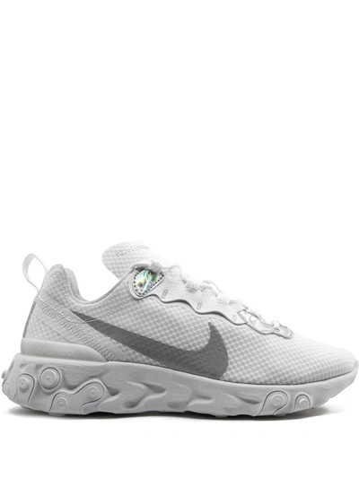 Nike React Element 55 Women's Iridescent Shoe In White