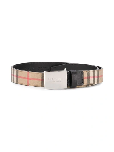 Burberry Kids' Checked Woven Belt 2-6 Years In Neutrals