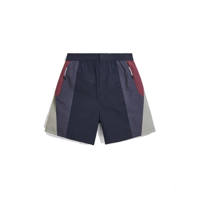 Pre-owned Kith Colorblocked Sporty Short Navy/multi